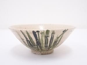 古物　楽正造　木賊画茶碗